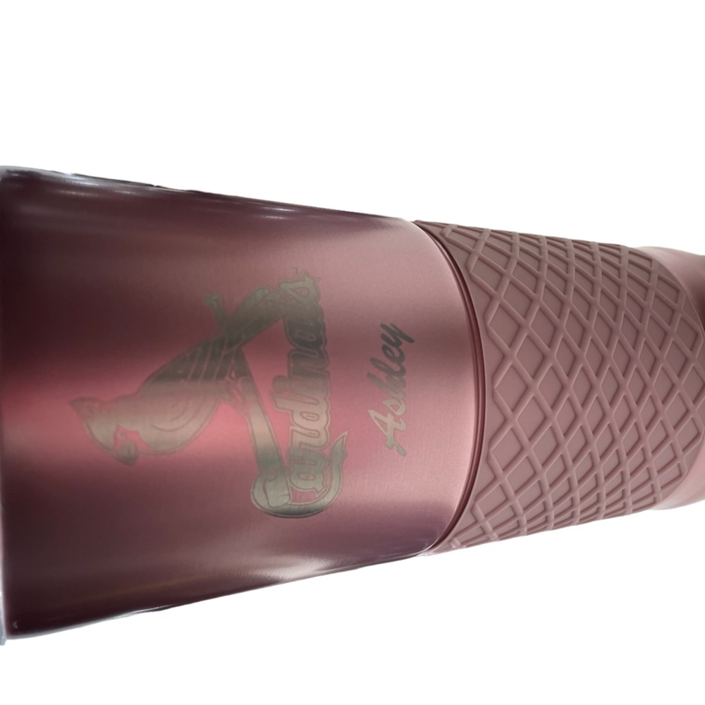 Rose gold 24 ounce vacuum insulated stainless steel tumbler